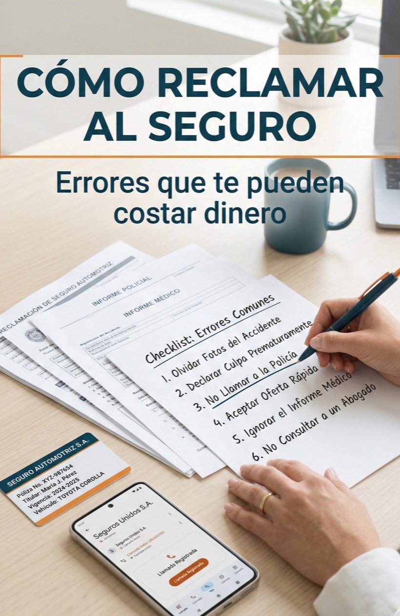 Guia en espanol sobre como reclamar al seguro despues de un accidente de auto en Estados Unidos